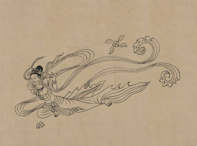克孜尔石窟,敦煌莫高窟,海量壁画线描稿分享