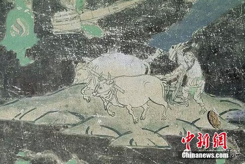 敦煌壁画揭秘古人春耕劳作场景