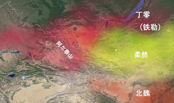 铁勒人的分布