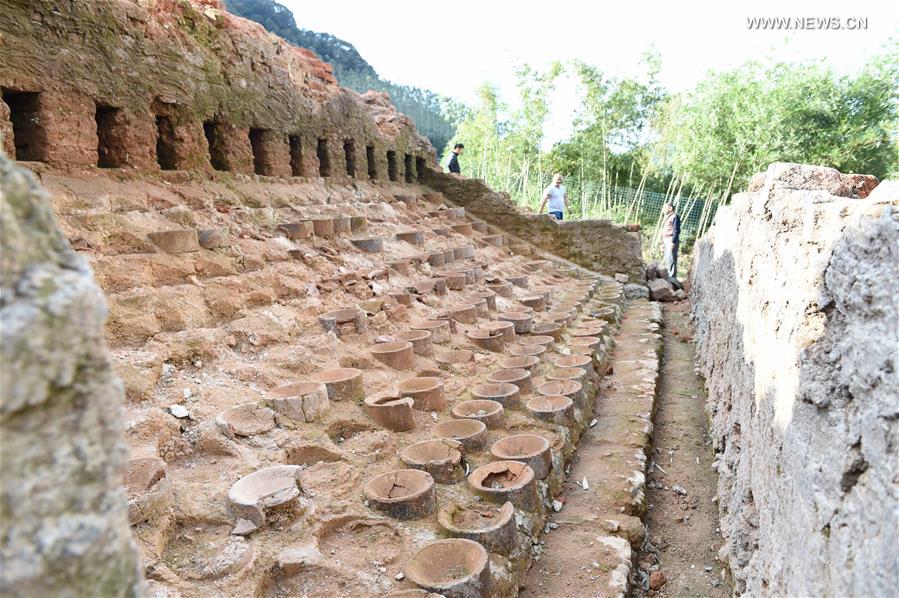 Relics of Dongxi kiln in Nanjing County of SE China's Fujian