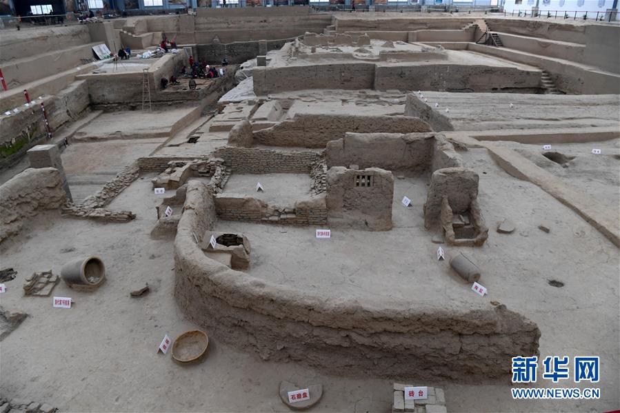 A civilian house and courtyard found by archaeologists dating back to the Qing Dynasty(1644-1911).[Photo: Xinhua]