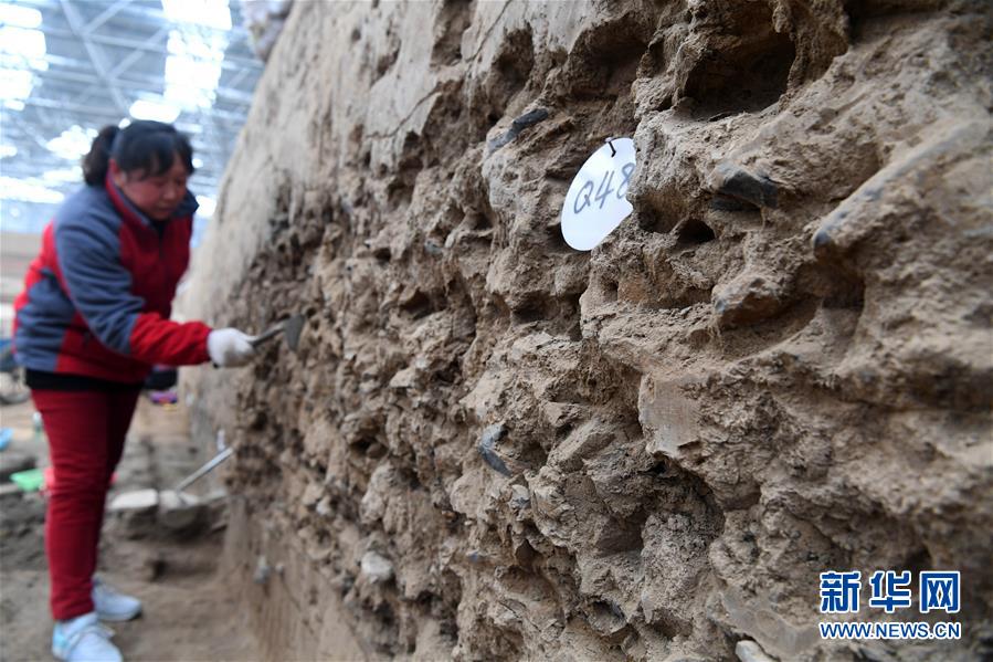 An archaeological site of the Xinzheng Gate project [Photo: Xinhua]