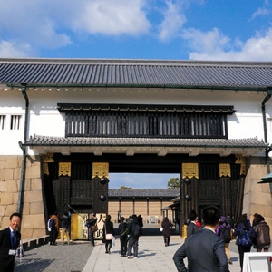 Nijo Castles gleaming gate looks as good as new after repairs