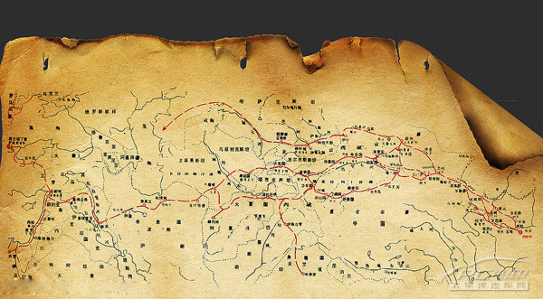 丝绸之路路线图:一幅没有国界的地图