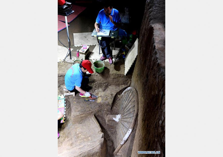 Archaeologists excavate ancient horses and chariots in C China