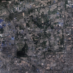 汉长安城未央宫遗址卫星图