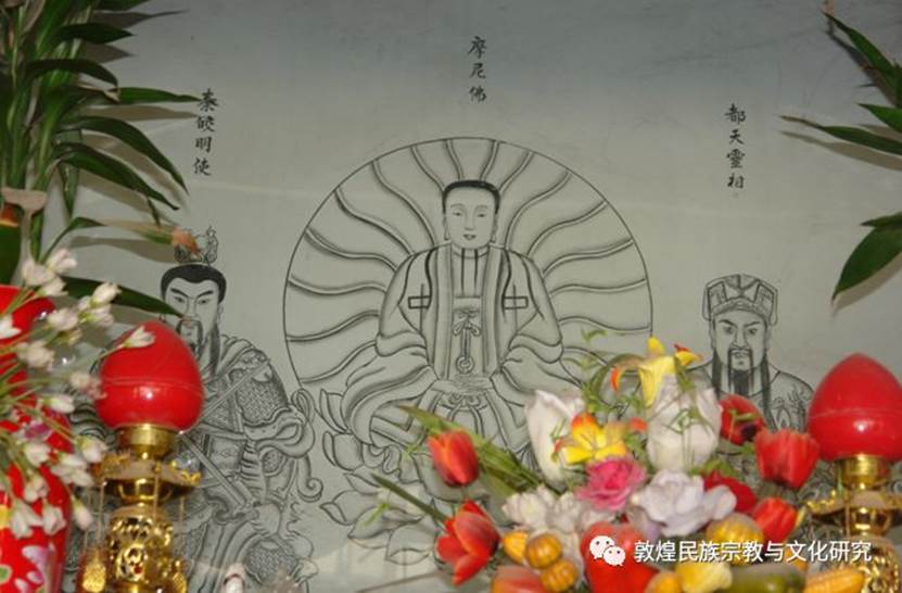 图16:苏内村境主宫壁画五境主像(局部)
