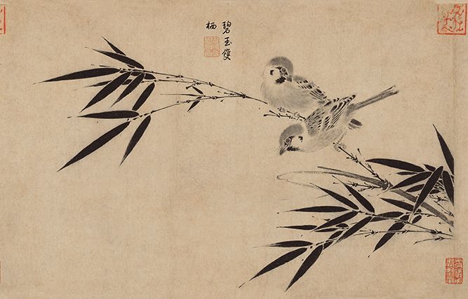竹子才是亮点 左右滑动查看全图 宋徽宗在《写生珍禽图》里发挥了