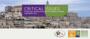 Management of the Conference Critical issues in Heritage Interpretation and Sustainable Tourism, Florence, Italy, 23 -25 October 2018