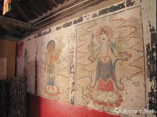 修复前的清代壁画