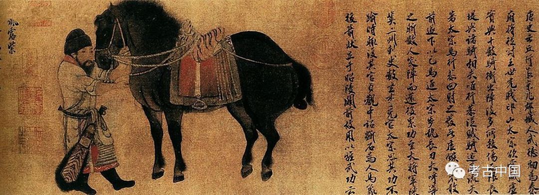 故宫博物院藏赵霖《昭陵六骏图卷》飒露紫