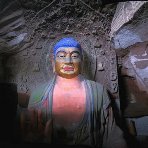 我国现存唐时期、规模最大最为精美洞窟彬县大佛寺