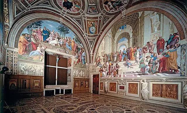 梵蒂冈宫签字厅内景