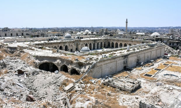 2017年，叙利亚阿勒颇的倭马亚大清真寺。