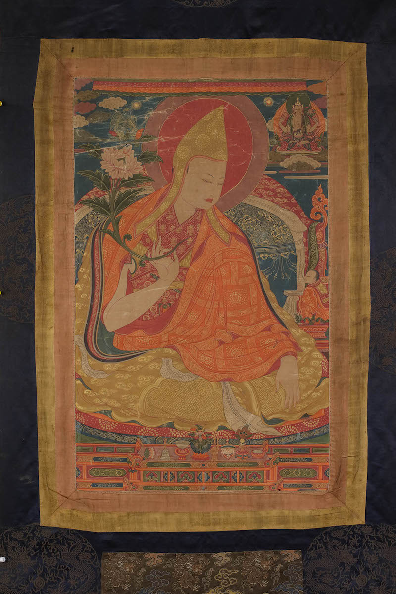 五世达赖唐卡  十七世纪 西藏作品
