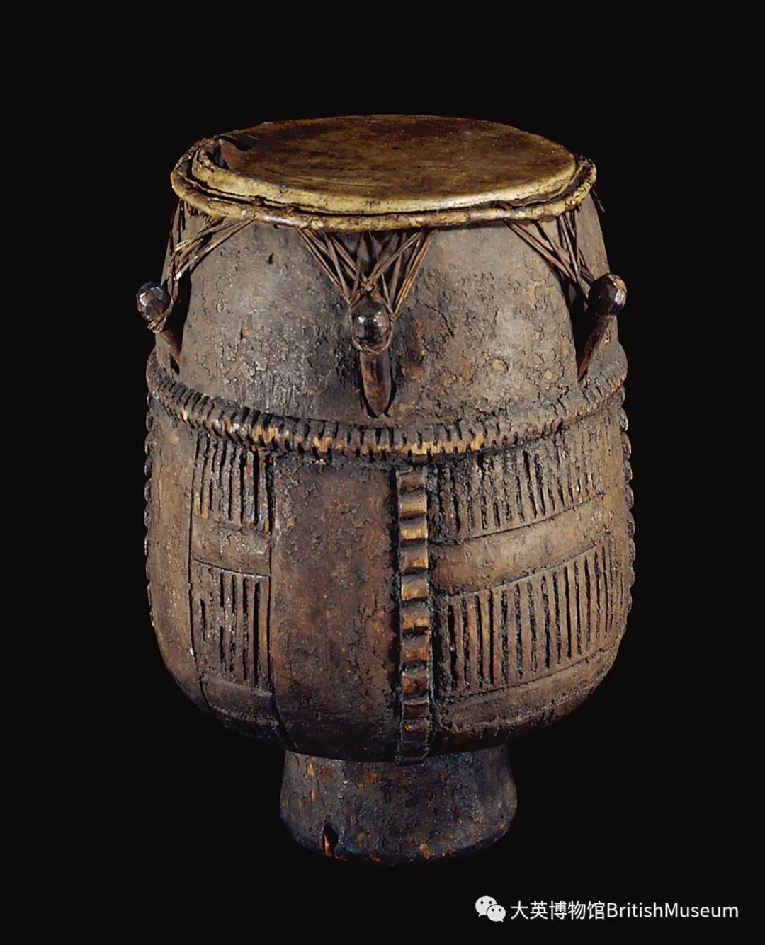 阿肯鼓 （Akan Drum），西非，18 世纪