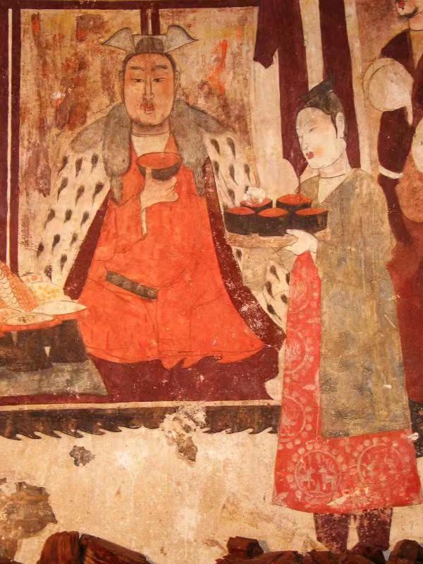 图4 徐显秀墓中的丝绸装饰纹样