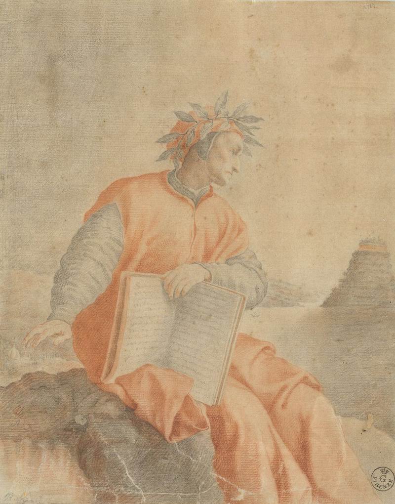 费德里科·祖卡里（Federico Zuccari）绘制的但丁肖像