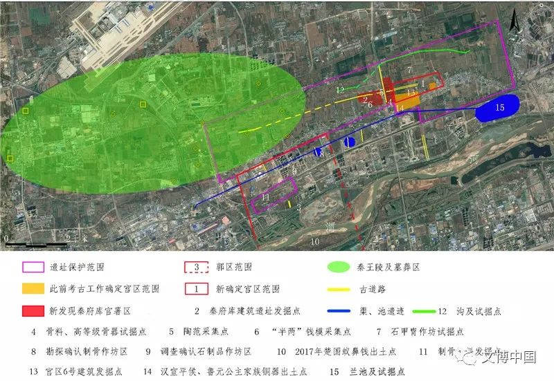 秦咸阳城遗址总平面图