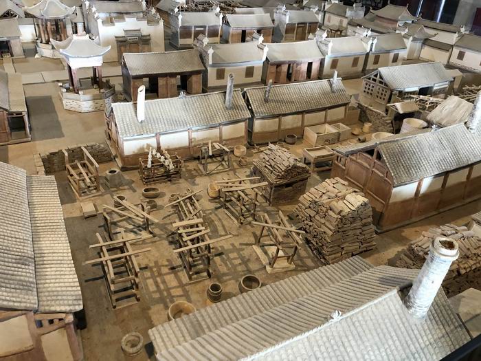 御窑厂瓷雕微缩景观(局部)