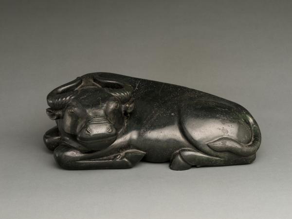 清 碧玉水牛 大都会艺术博物馆藏