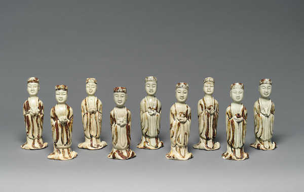 元 褐釉瓷生肖俑 纽约大都会艺术博物馆