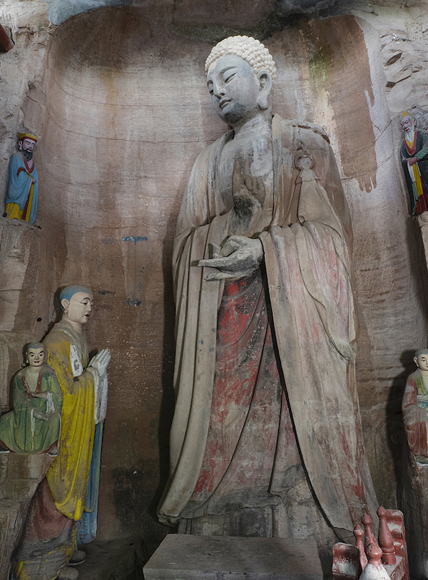 安岳半边寺1198年完工的拈花佛龛