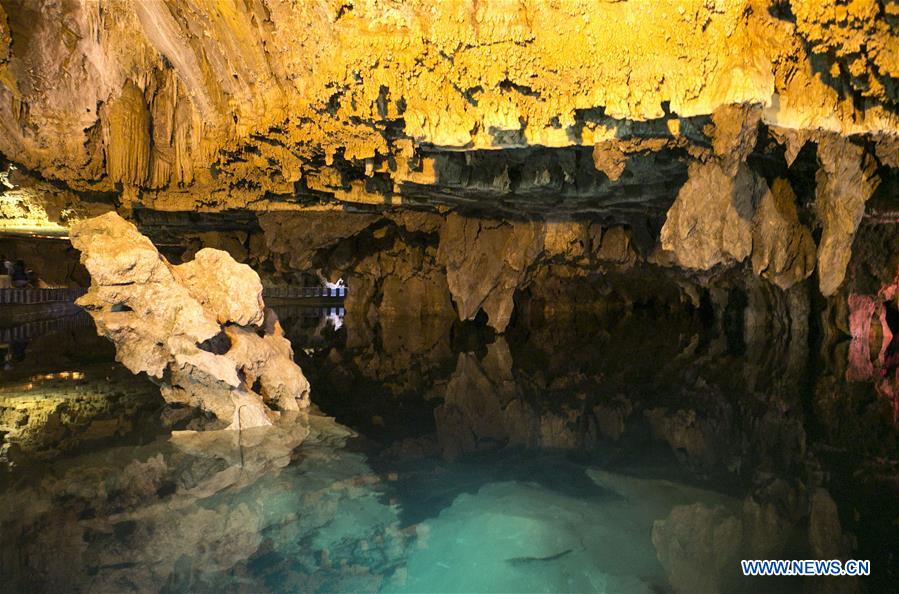 IRAN-HAMEDAN-ALISADR CAVE