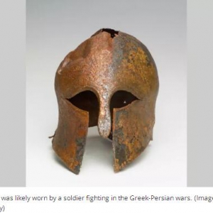 Ancient helmet worn by soldier in the Greek-Persian wars found in Israel