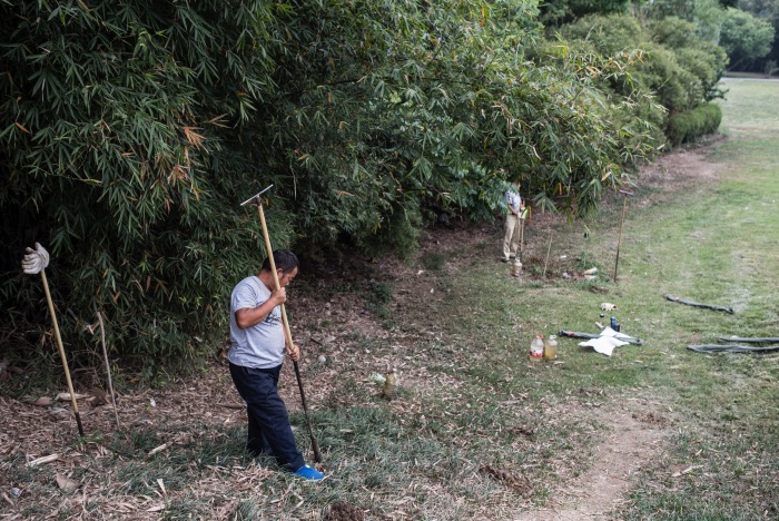 2018年，祭祀坑周围的勘探工作。