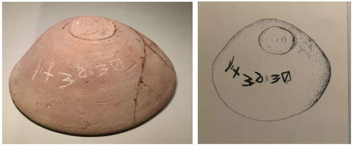 公元前13世纪，以色列，拉吉城，陶碗上的铭文：“BSLST_Y”（李思琪/摄）。