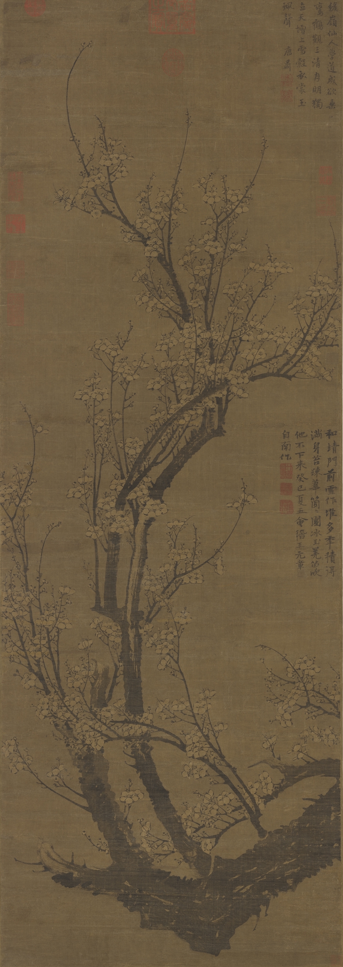 王冕 《画南枝春早》轴 台北故宫博物院藏