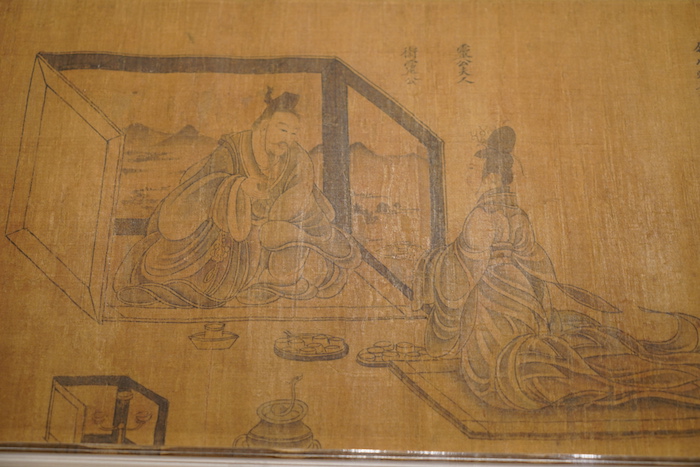 展览现场,(传)顾恺之《列女图》