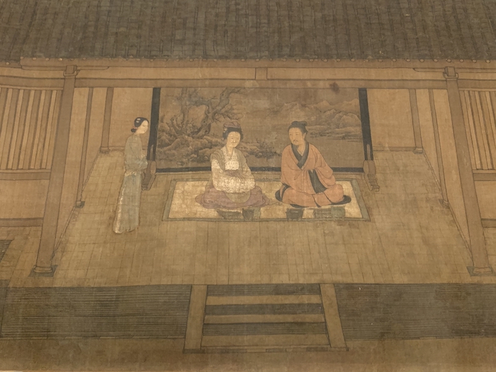 “庙堂仪范——故宫博物院藏历代人物画特展(第一期)”展出宋人《女孝经图》卷(局部)