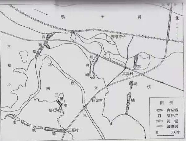 图9 三星堆城墙（《中国考古学 夏商卷》）