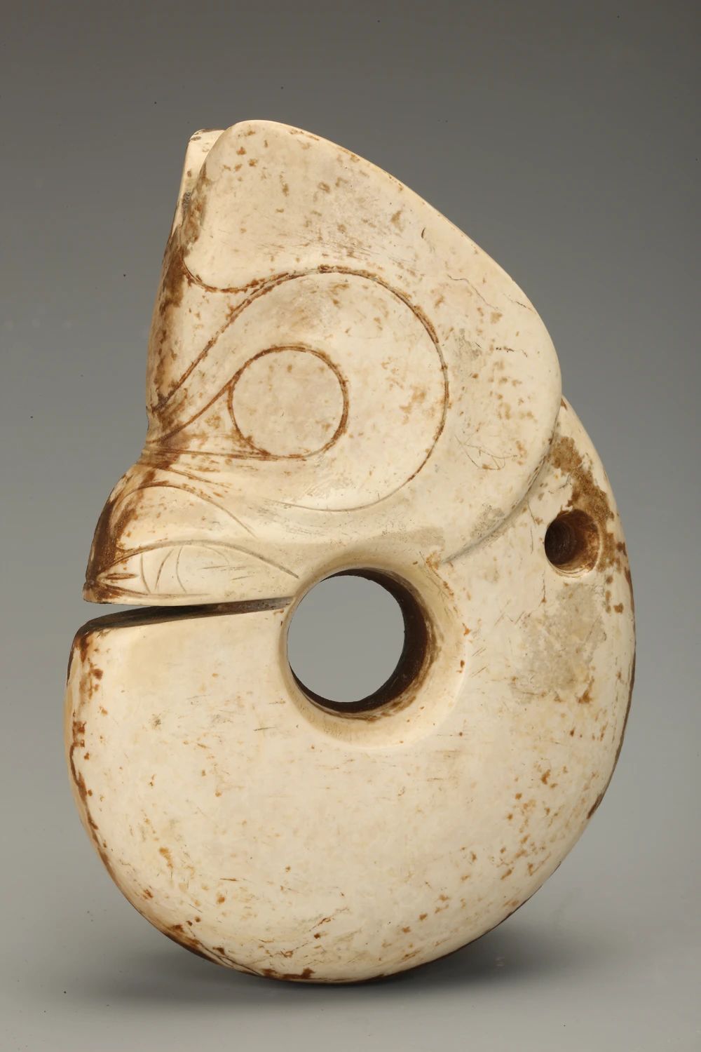 玉玦形龙 新石器时代 红山文化晚期（距今5500—5000年） 牛河梁遗址采集