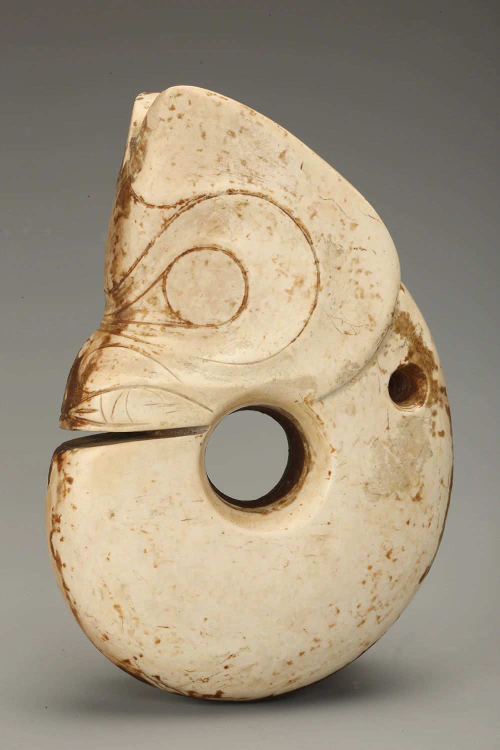 玉玦形龙 新石器时代 红山文化晚期(距今5500—5000年) 牛河梁遗址采集