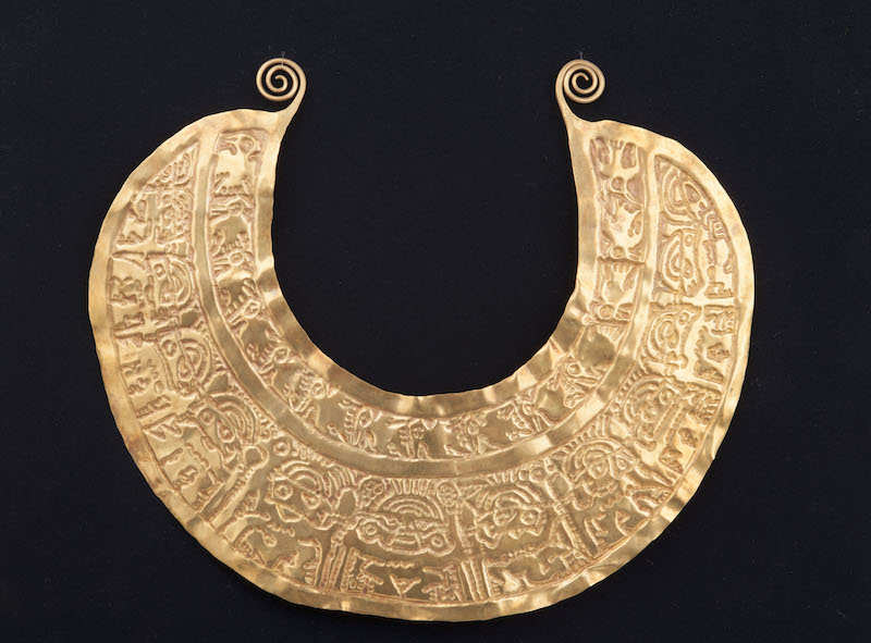 锤揲工艺金颈饰 西坎文化（约公元750至公元1375年）