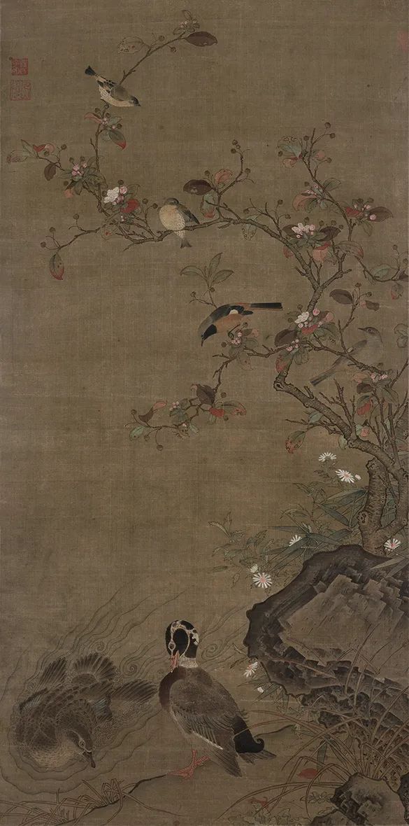 元 任仁发 秋水凫鹥图轴 上海博物馆藏