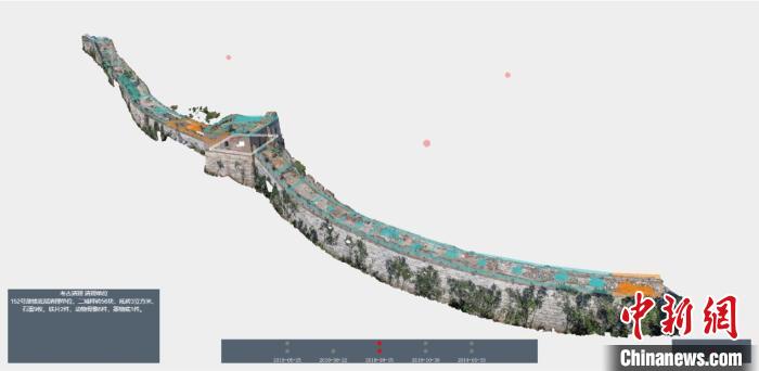 数字化手段记录箭扣长城本体 北京大学考古文博学院供图