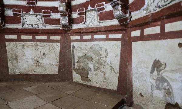 墓室东部壁画（西南-东北）