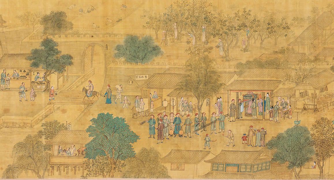 《杭州四季风俗》手卷(局部)