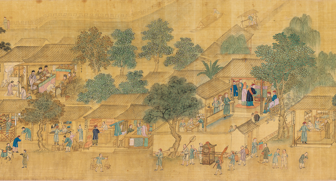 《杭州四季风俗》手卷(局部)