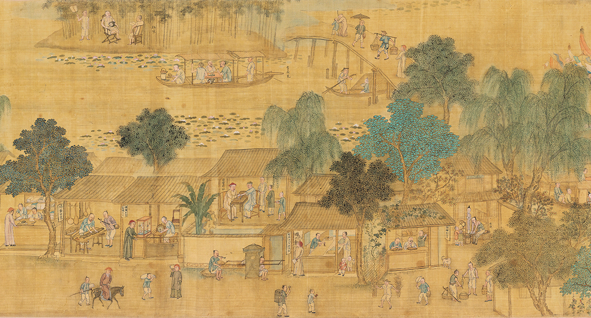 《杭州四季风俗》手卷(局部)