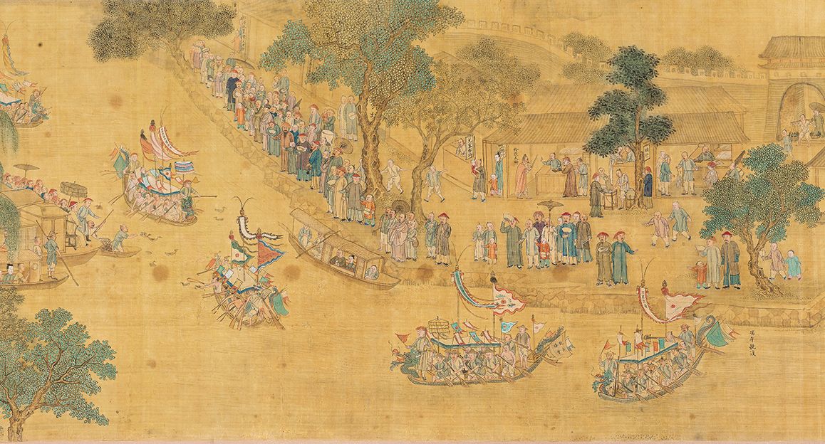《杭州四季风俗》手卷(局部)