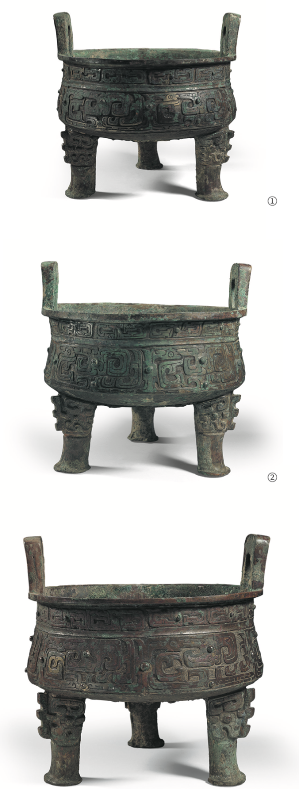 秦公鼎 ，春秋早期(公元前770年—前7世纪上半叶) ，高35.2厘米 口径35.5厘米 重15.2 千克，范季融先生 胡盈莹女士捐赠 