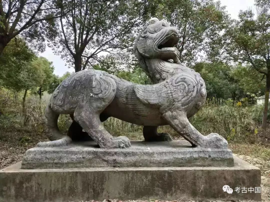 南朝齐景帝萧道生修安陵麒麟石刻