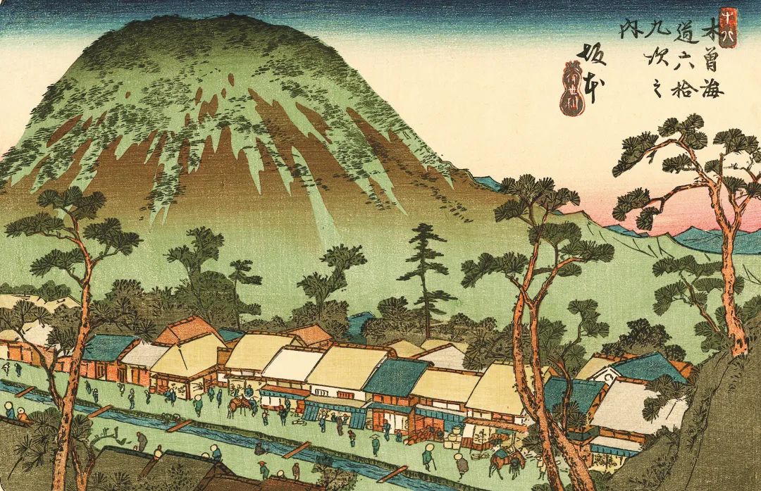 Keisai Eisen, Les Soixante-neuf Relais de la route du Kisokaidō. Relais n°18. Sakamoto, 1835-1838. © Fundacja Jerzego Leskowicza
