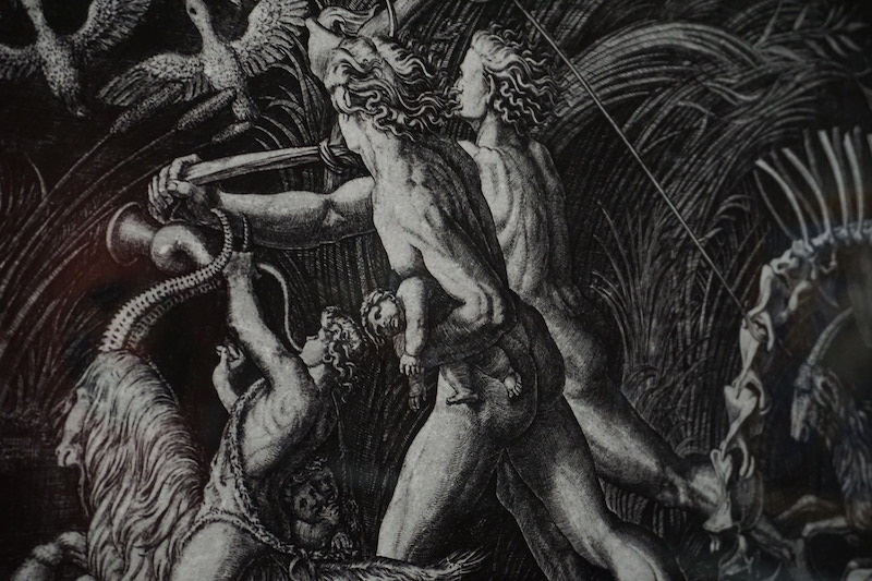 版画作品《女巫的行进》(局部)