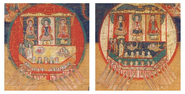 日月二船运渡善子回归明界,摩尼教《宇宙图》部分